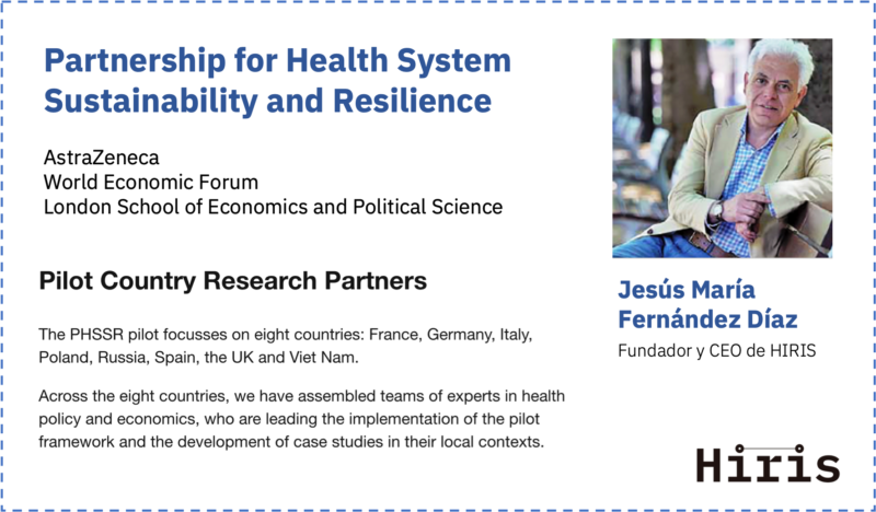 Fernández Díaz e Hiris, parte del Partnership for Health System Sustainability and Resilience – LSE, WEF y AstraZeneca