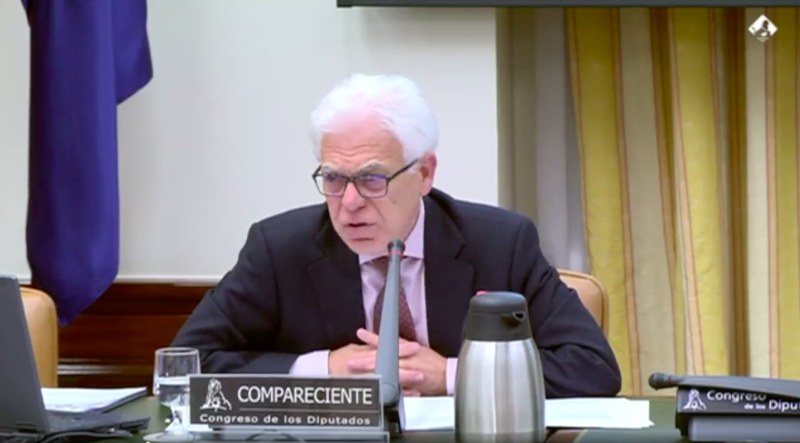 Jesús María Fernández en la Comisión para la Reconstrucción del Congreso de los Diputados